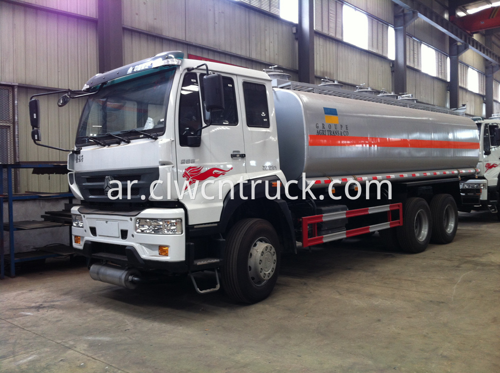 gasoline transport tank truck